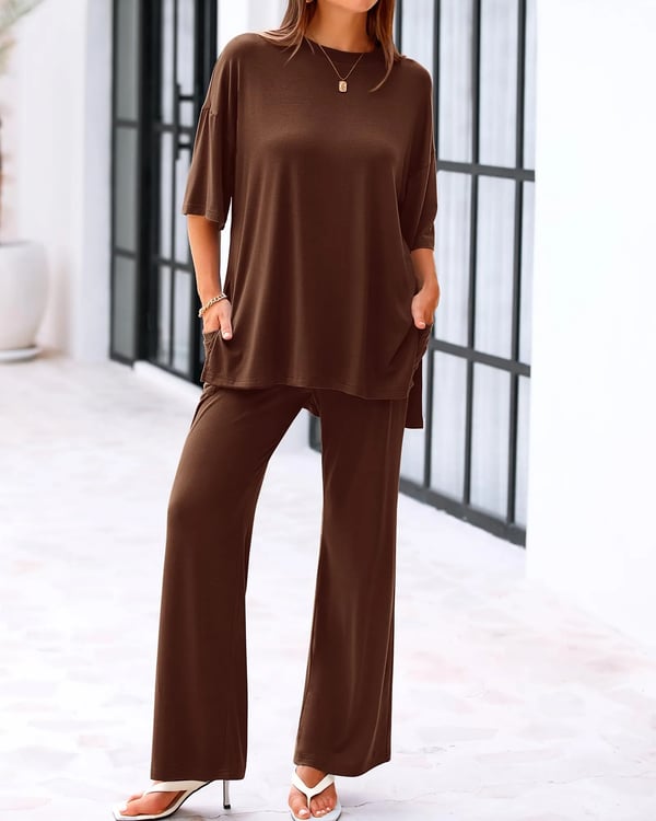 FlowFit – Relaxed 2 Piece Outfit with Pockets
