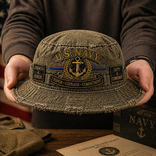 🏆Last Day Promo: 49% OFF - U.S. NAVY “Honor · Courage · Commitment” Boonie Hat