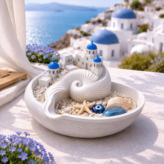 OceanVista – Santorini Decor Bowl