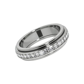 Anxiety Rings for Women and Men  Stainless Steel Spinner Fidget Band Rings