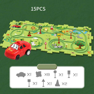 TurboTrail - DIY Educational Track Car Set for Kids
