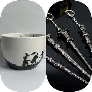 InkCharm – Hand-Drawn Peverell Brothers Mug