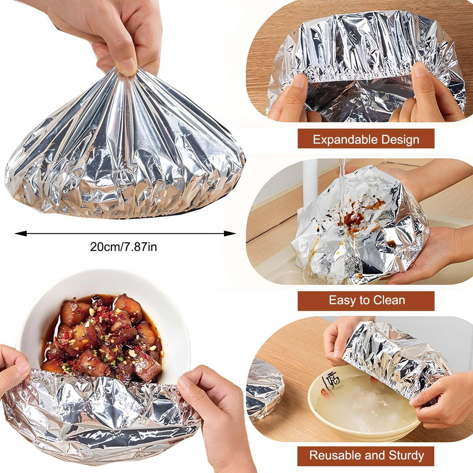 EcoSeal – Reusable Aluminum Food Covers