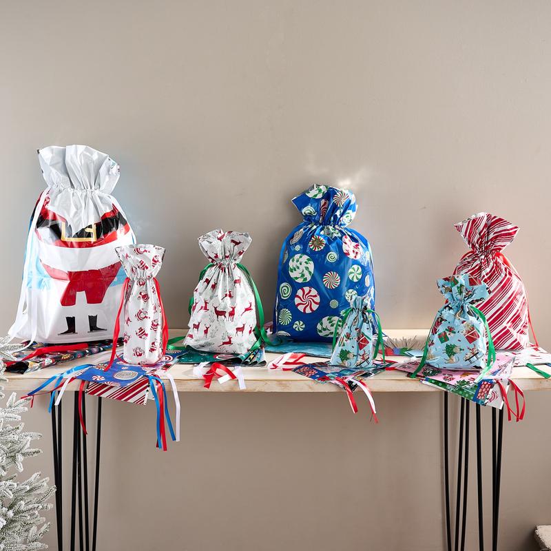 MerryEase – Biodegradable Christmas Drawstring Gift Bags