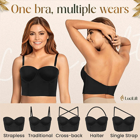 LuciLift - Perfect Silhouette Low Back Strapless Bra marnetic
