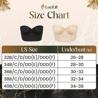 LuciLift - Perfect Silhouette Low Back Strapless Bra marnetic
