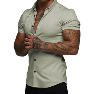 StrideFit – StretchTech Slim Shirt for Work & Workout