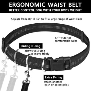 FreePace Leash - Waist Belt Dog Lead with Carry Pouch