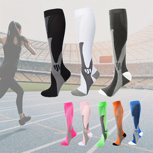 Unisex Professional Outdoor Fitness Compression Socks，Ankle Support&Calf Muscle Support
