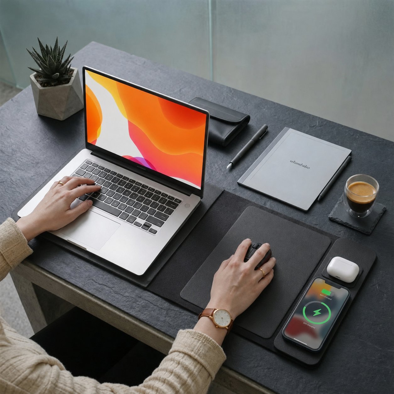 TechNest – Premium Wireless Charging Laptop Bag