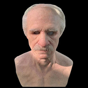Hyper Realistic Silicone Elderly Mask marnetic
