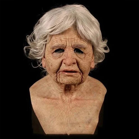 Hyper Realistic Silicone Elderly Mask marnetic