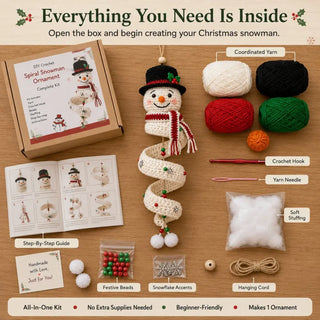 SnowCraft – Complete Crochet Snowman DIY Kit