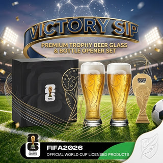 VictorySip – Premium Trophy Beer Glass & Bottle Opener Set