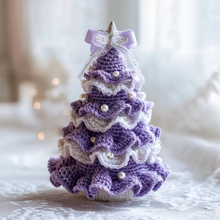 🎄 DIY Häkel-Weihnachtsbaum-Set – ✨ Handgemachtes Weihnachtsdekorations-Set