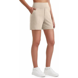 Women's Athletic Shorts High Waisted Running Yoga Shorts Summer Casual Burmuda Shorts with Pockets Activewear