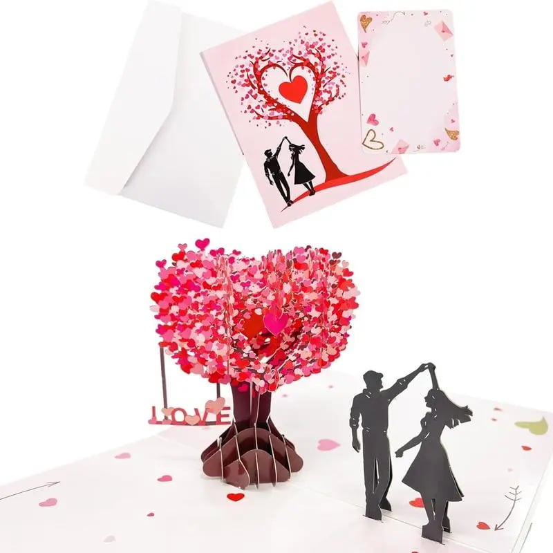 HeartNest – 3D Pop-Up Anniversary Card for Couples
