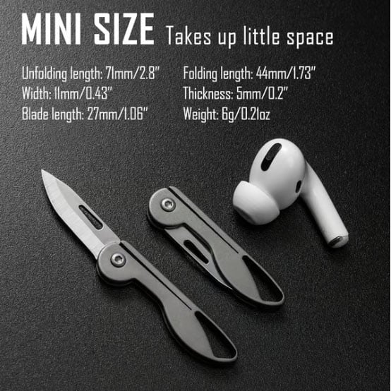 MiniBlade - Compact Titanium Folding Knife