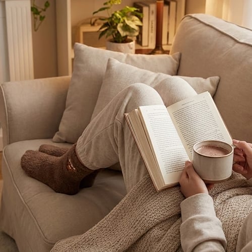 Cute Cow Slipper Socks