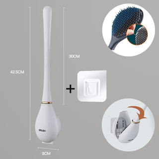 CleanFlow – Flexible Silicone Toilet Brush Set