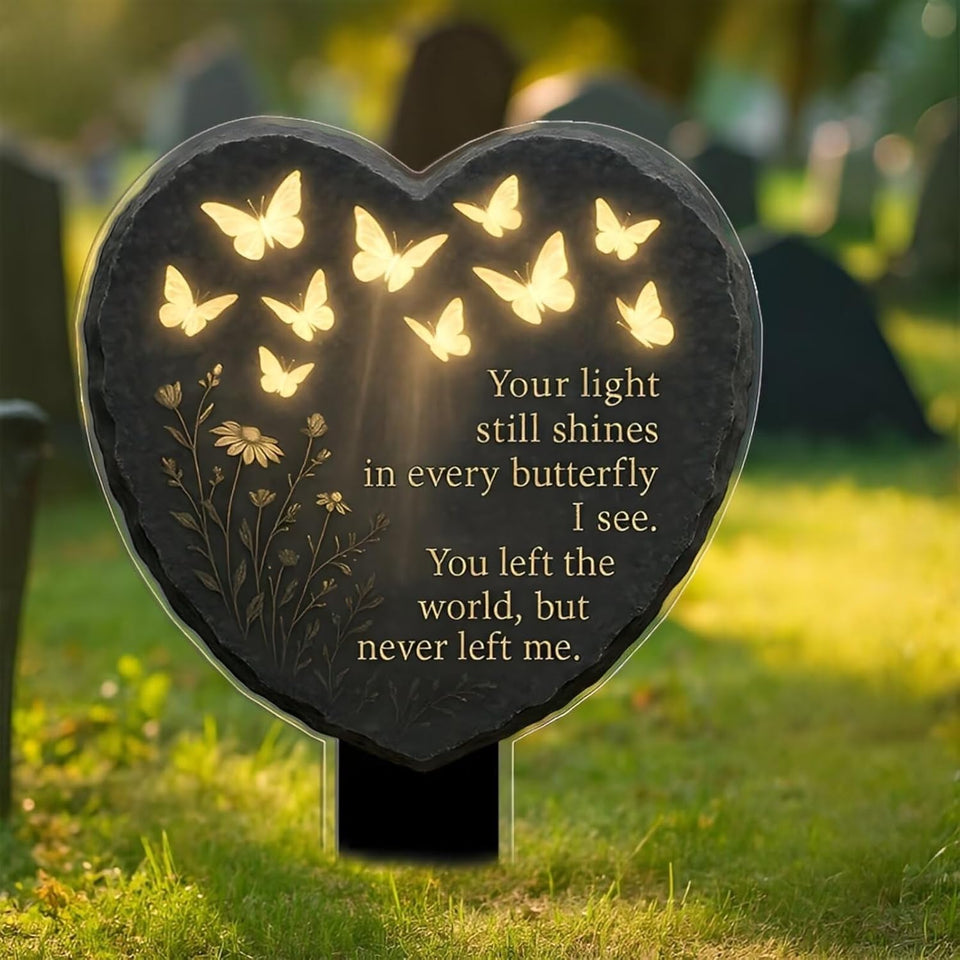 EternalWings – Butterfly Heart Memorial Plaque