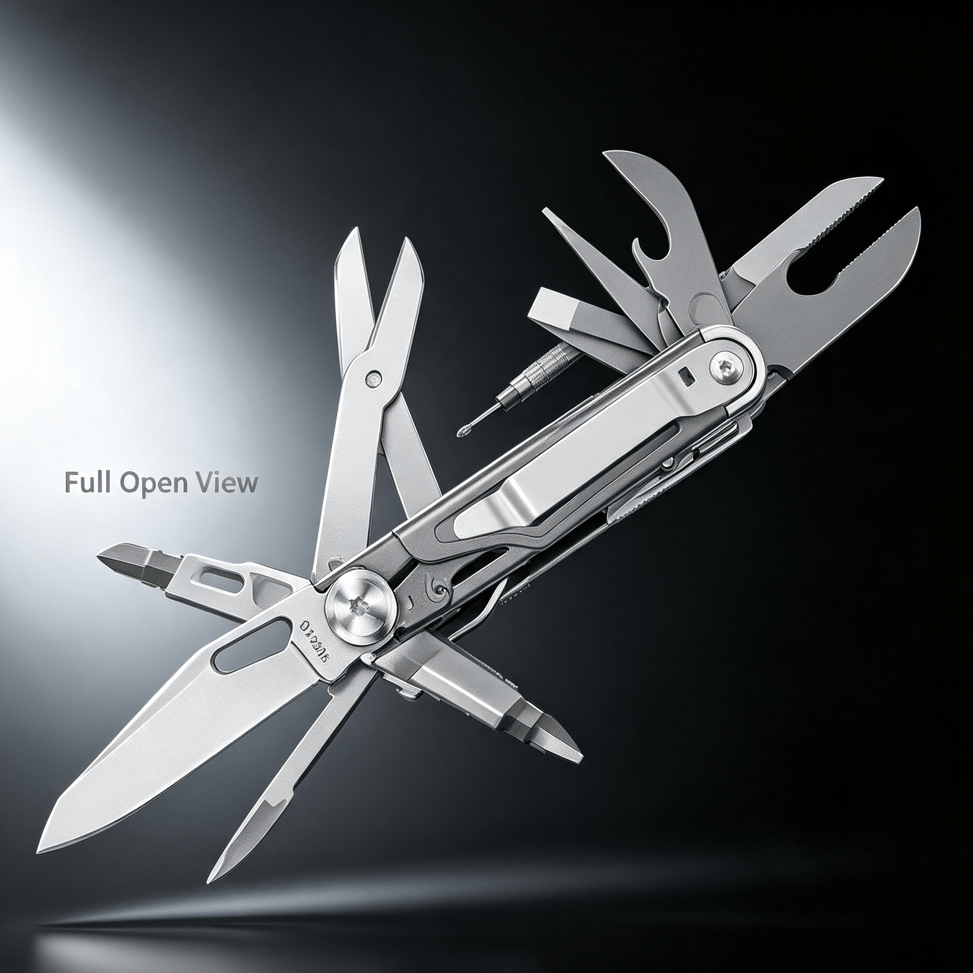 12‑in‑1 Multi‑Tool Pocket Knife, Stainless Steel Folding Utility Tool