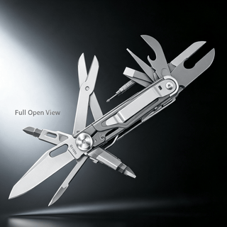 12‑in‑1 Multi‑Tool Pocket Knife, Stainless Steel Folding Utility Tool