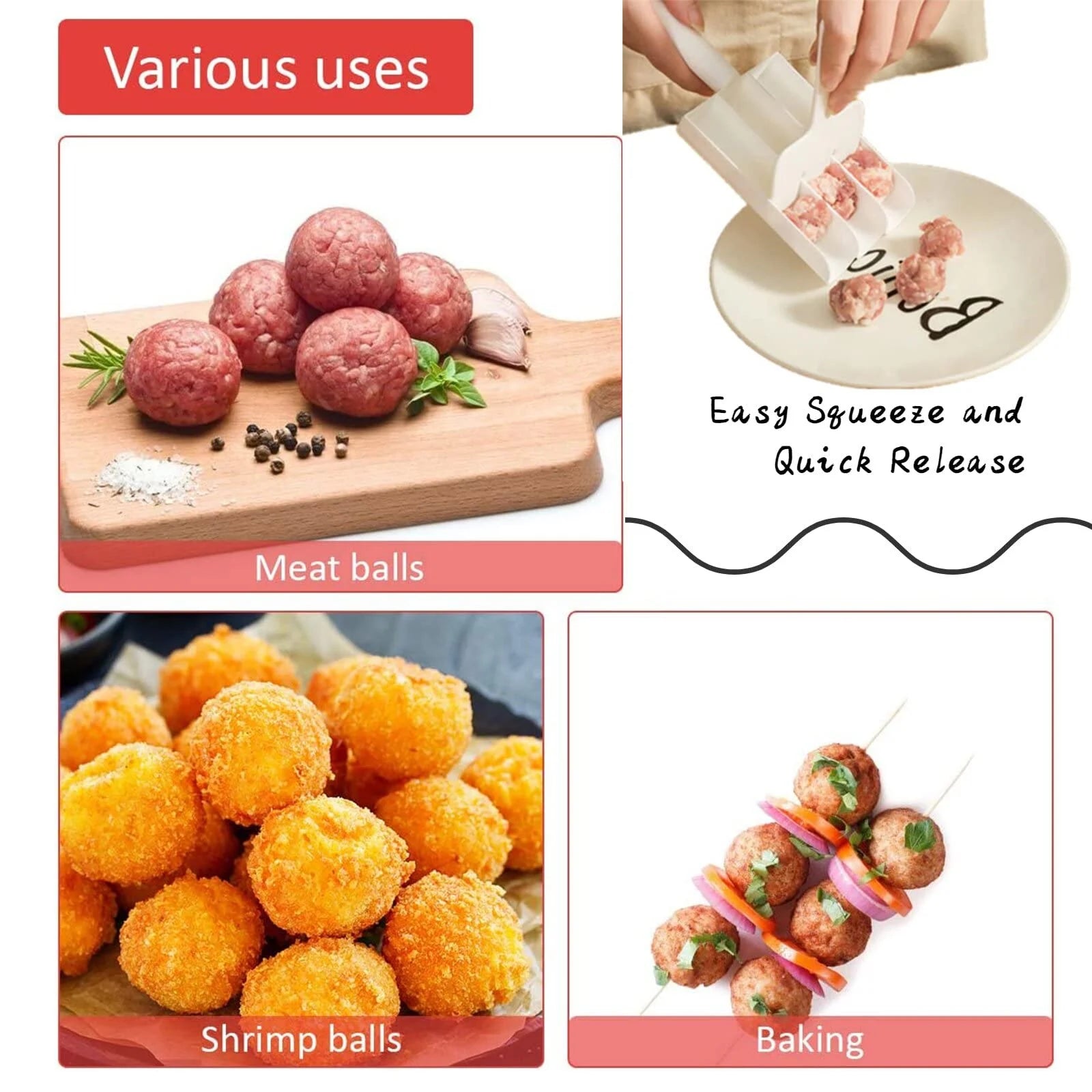 MeatMaster | Trio-Shape Meatball Maker