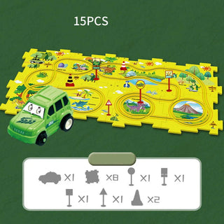 TurboTrail - DIY Educational Track Car Set for Kids