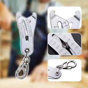ThreadMate – Compact Thread Size Measuring Keychain
