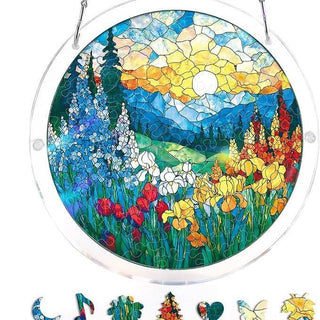 EmeraldFlame –  Acrylic 80 Pcs Suncatcher Puzzle