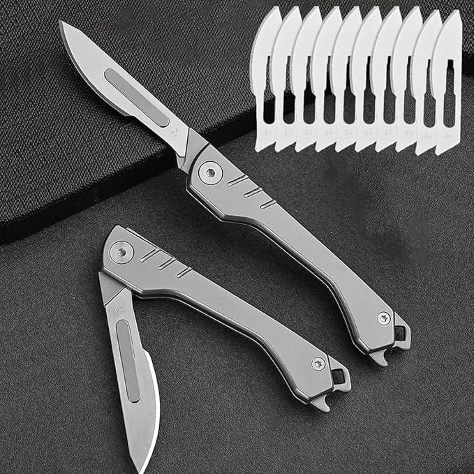 BladeSwift - Folding Scalpel Knife + 10 Replaceable Blades
