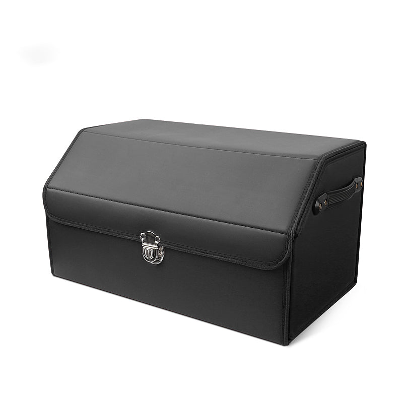 AutoNest - Elegant Leather Trunk Organization System