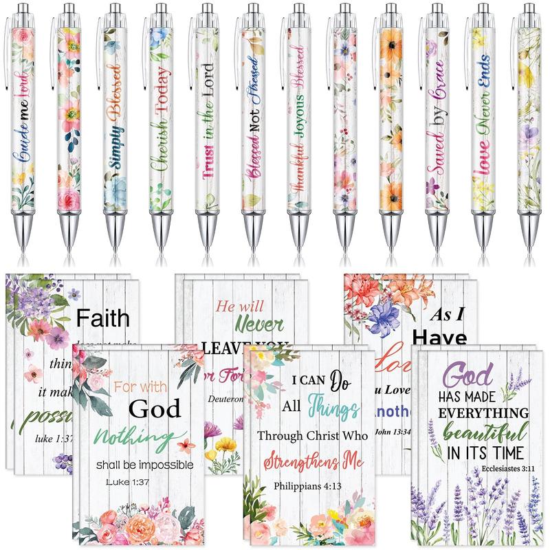 BlessedLines – Bible Verse Notebook & Pen Set