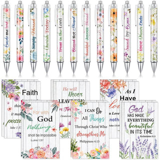 BlessedLines – Bible Verse Notebook & Pen Set
