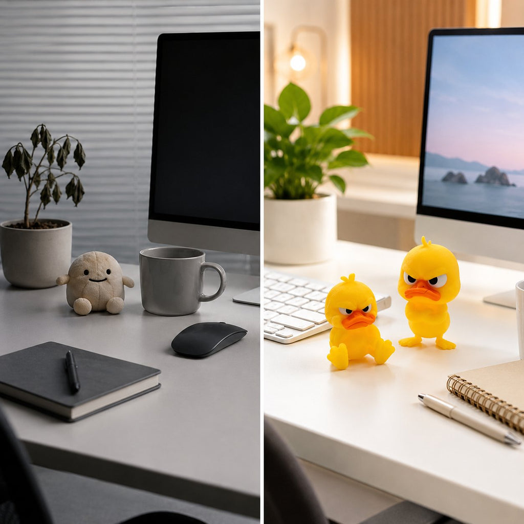 MoodQuack – Funny Angry Duck Desktop Figurine