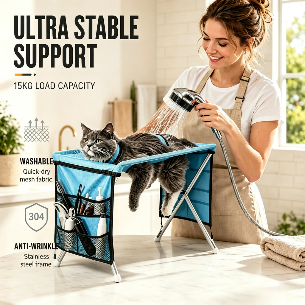PawPro – 2-in-1 Foldable Pet Grooming Table