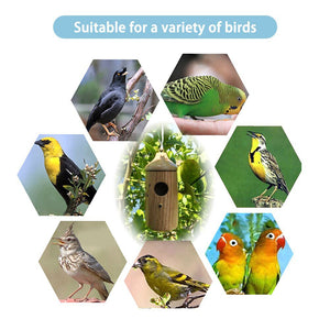 HummiNest – Wooden Hanging Hummingbird Feeder