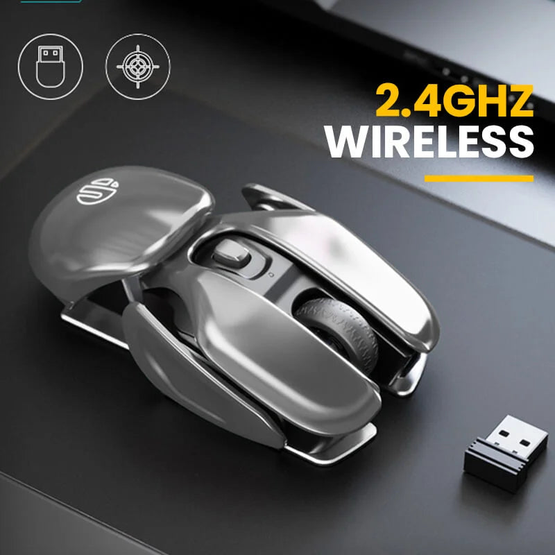 AeroClick – Wireless Ergonomic Metal Mouse