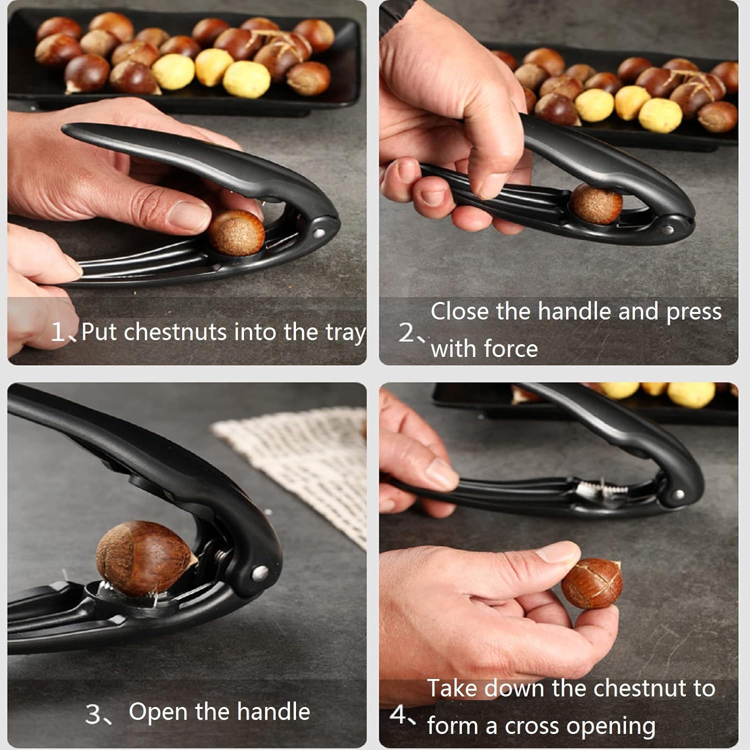 ChestnutEase - Ergonomic Stainless Steel Peeler