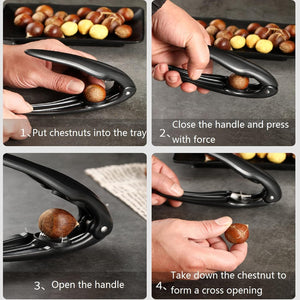 ChestnutEase - Ergonomic Stainless Steel Peeler