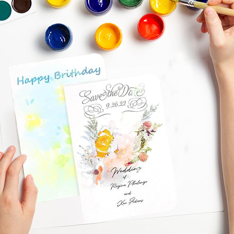 VividBrush | Blank Watercolor Cards with Envelopes