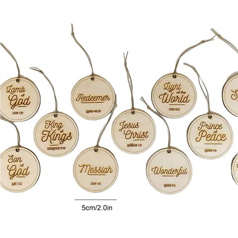 DivineLight  - Inspirational Jesus Advent Ornaments