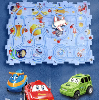 TurboTrail - DIY Educational Track Car Set for Kids