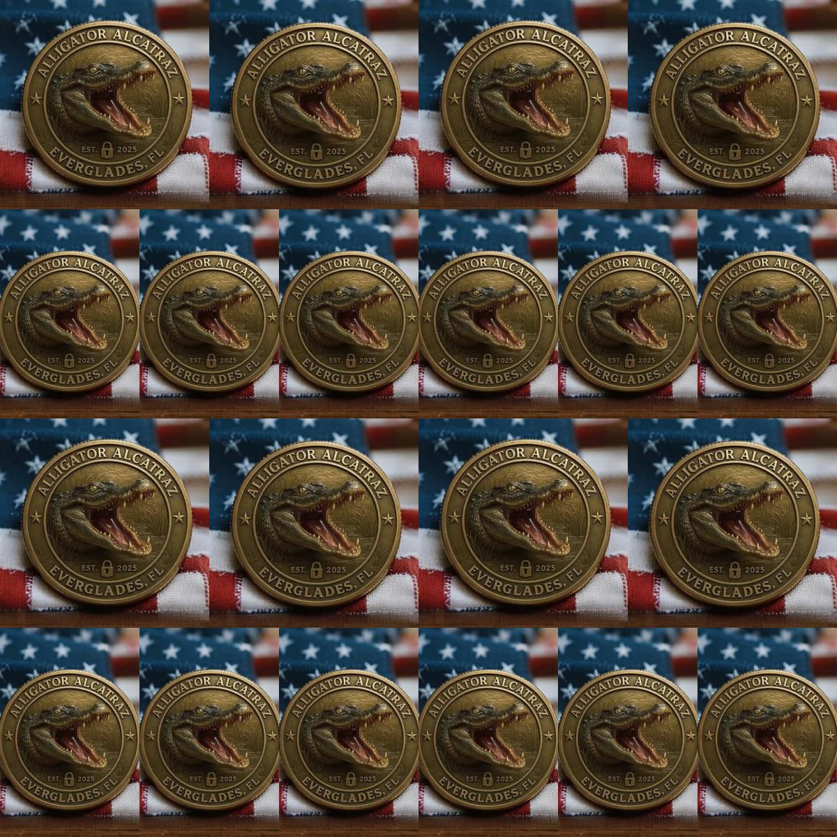 🏆Flash Sale 60% OFF - 🗽🐊Alligator Alcatraz Humor Collectible Coin