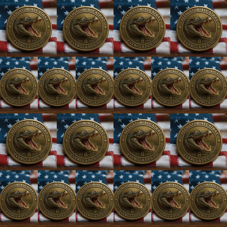 🏆Flash Sale 60% OFF - 🗽🐊Alligator Alcatraz Humor Collectible Coin