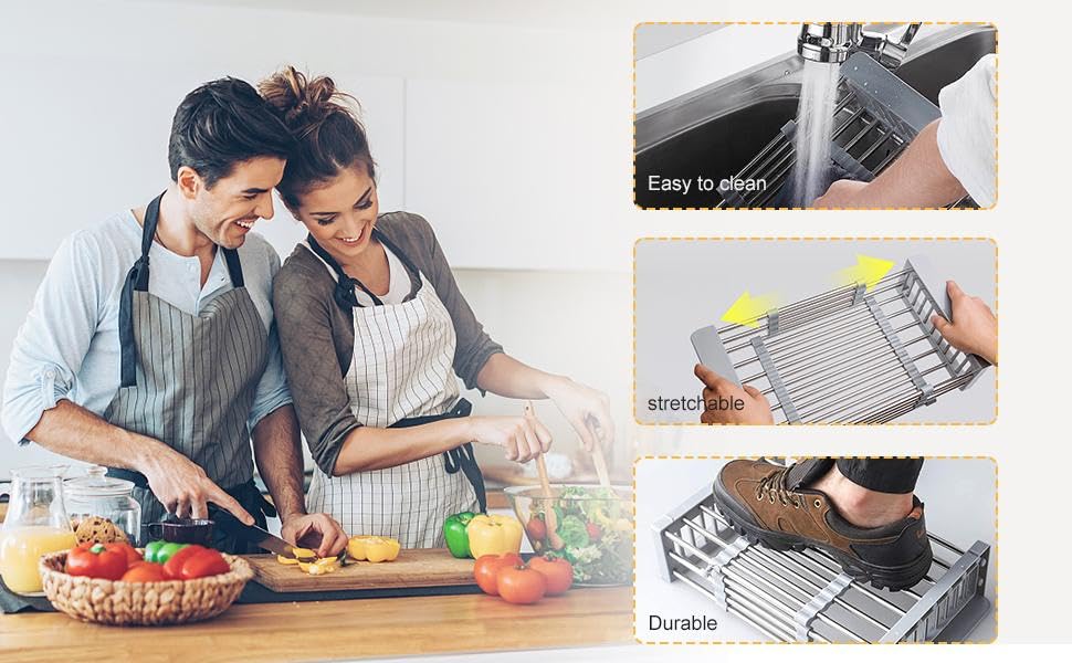 SteelSpan - Heavy-Duty Adjustable Sink Drainer