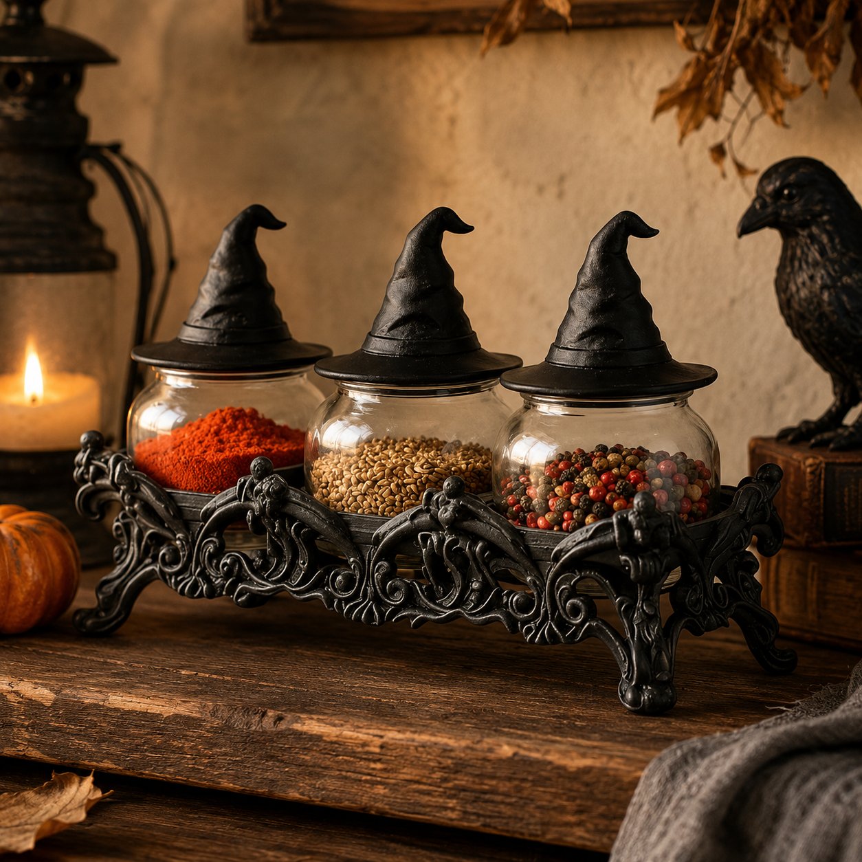 SpellCraft – Decorative Witch Hat Seasoning Jars