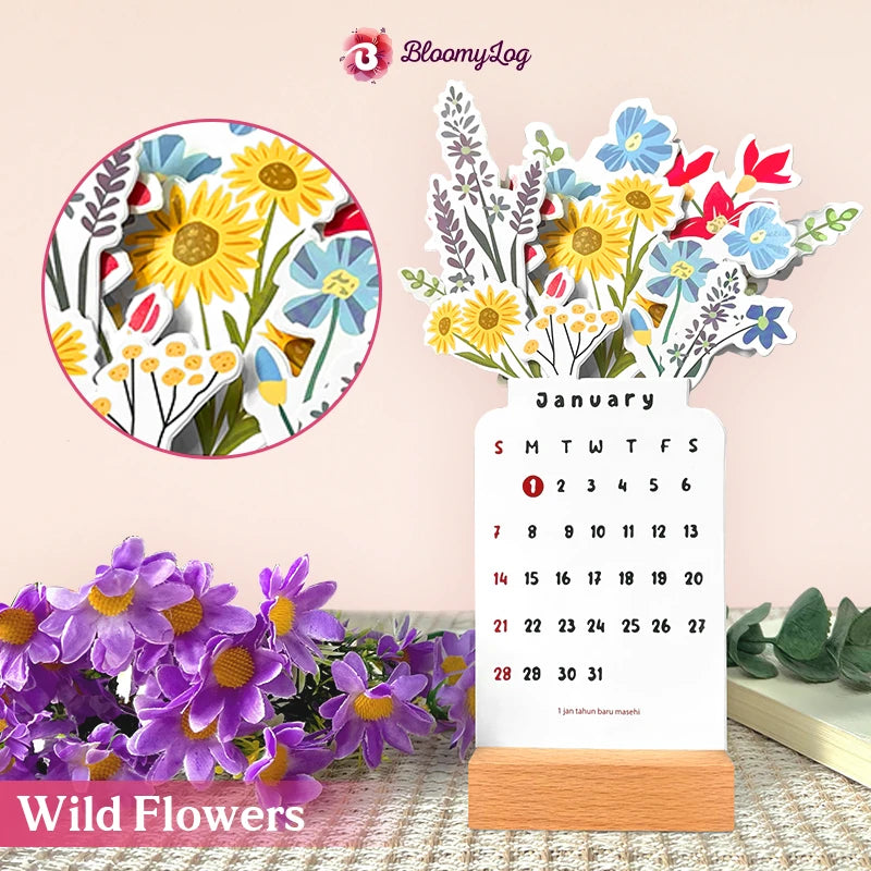 FloralGlow - 2025 Blooming Flower Calendar