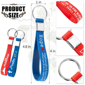 FaithCharm – Bible Verse Keychain Christian Trendy Keychain Wristlet